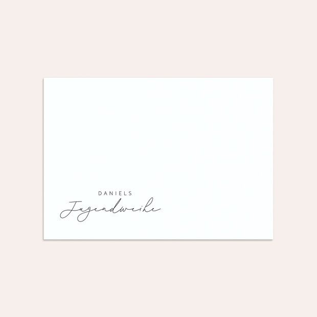 Umschlag mit Design Jugendweihe - Cork Mood