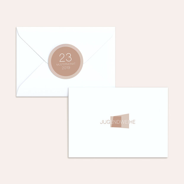 Umschlag mit Design Jugendweihe - Traumtag