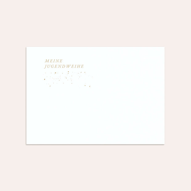 Umschlag mit Design Jugendweihe - Deutlich