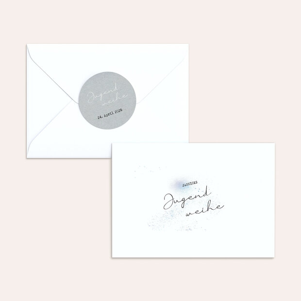 Umschlag mit Design Jugendweihe - Zauberstaub