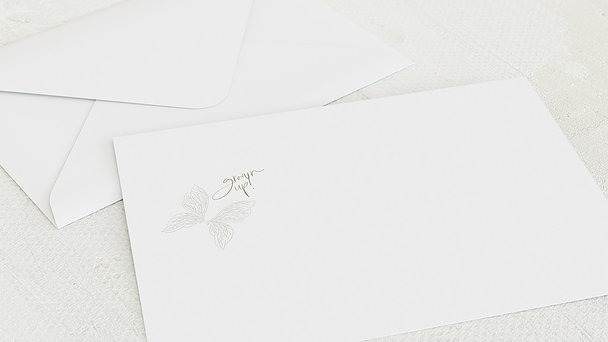 Umschlag mit Design Jugendweihe - Tanzender Schmetterling