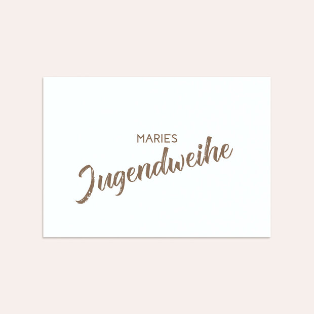 Umschlag mit Design Jugendweihe - Mein eigener Weg