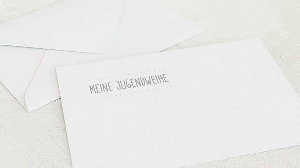Umschlag mit Design Jugendweihe - Jugendweihe-Wimpel
