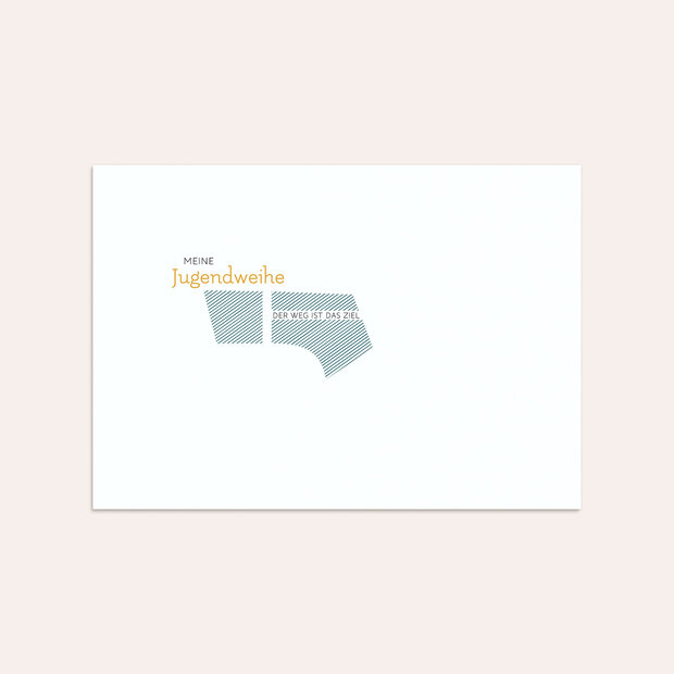 Umschlag mit Design Jugendweihe - Straßennamen