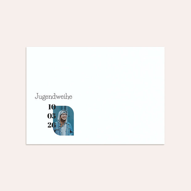 Umschlag mit Design Jugendweihe - Meine Feierstunde