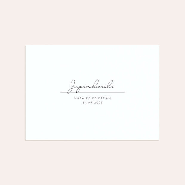 Umschlag mit Design Jugendweihe - Finest Line