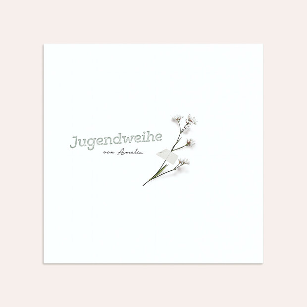 Umschlag mit Design Jugendweihe - Stationen des Lebens