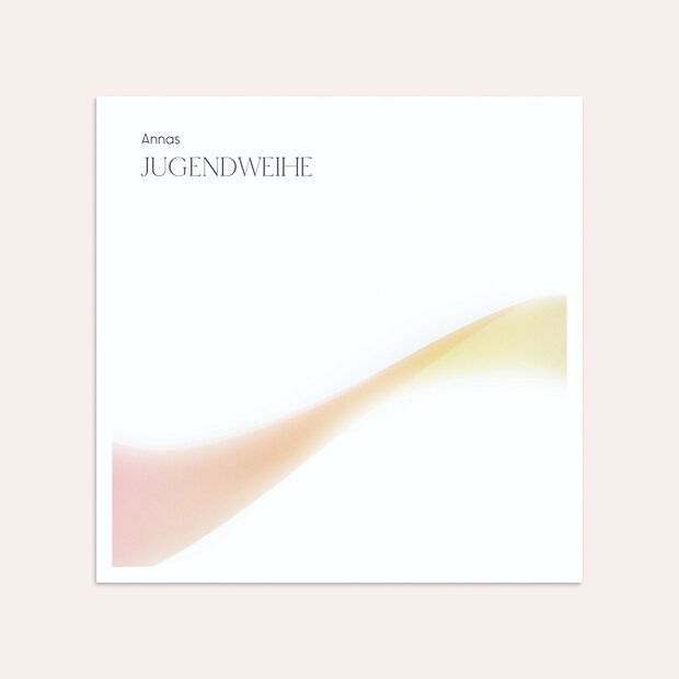 Umschlag mit Design Jugendweihe - Verwandlung