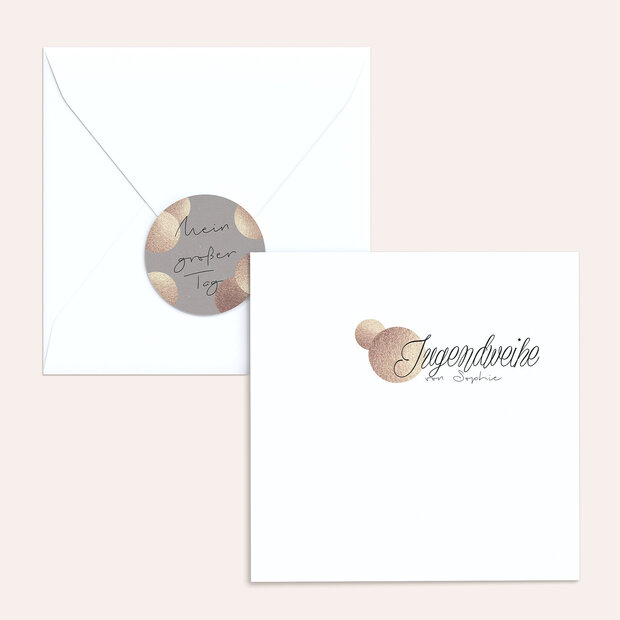 Umschlag mit Design Jugendweihe - Glanzmoment