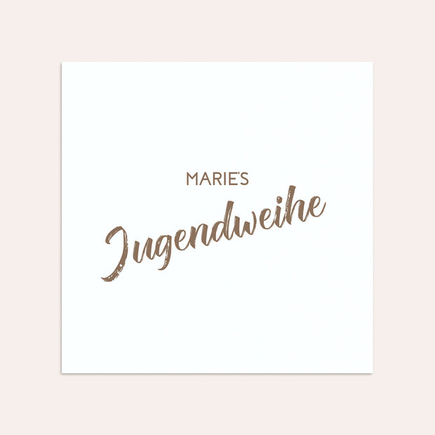 Umschlag mit Design Jugendweihe - Mein eigener Weg