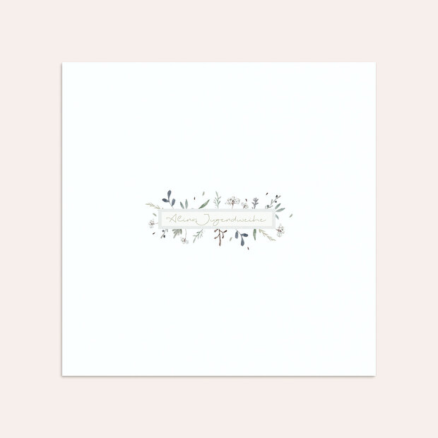 Umschlag mit Design Jugendweihe - Wiesenblume