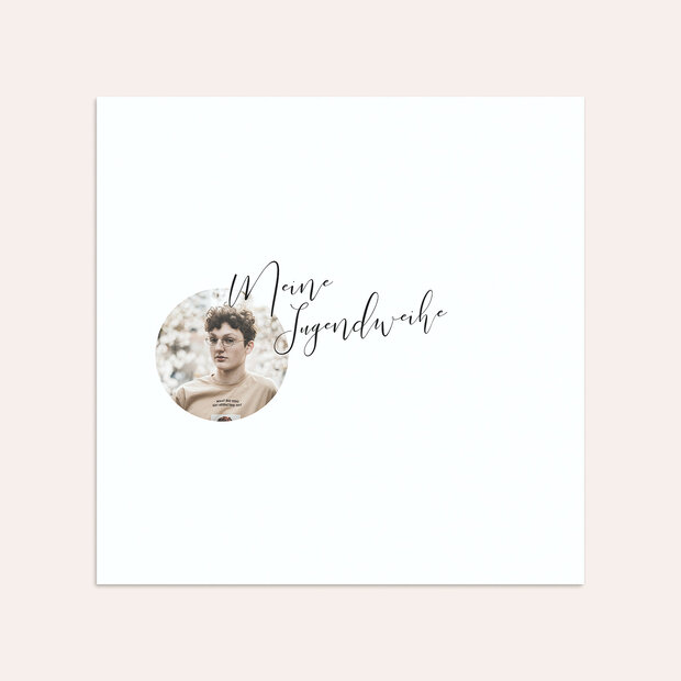 Umschlag mit Design Jugendweihe - Zarter Zweig