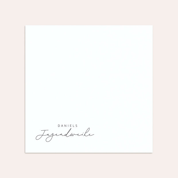 Umschlag mit Design Jugendweihe - Cork Mood