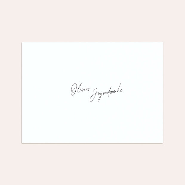 Umschlag mit Design Jugendweihe - Sanft & Stark