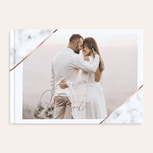 Fotobuch Hochzeit - Marbled corners