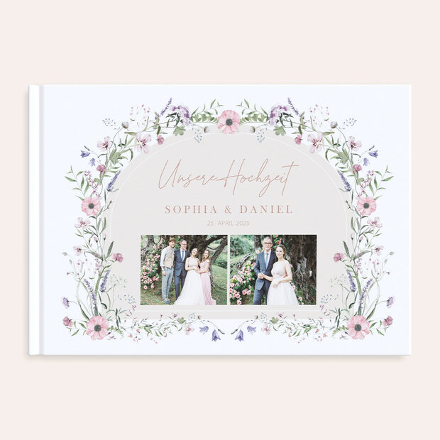 Fotobuch Hochzeit - Verheißungsvoller Blütenbogen