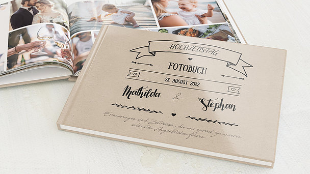 Fotobuch Hochzeit - Kraftpapier