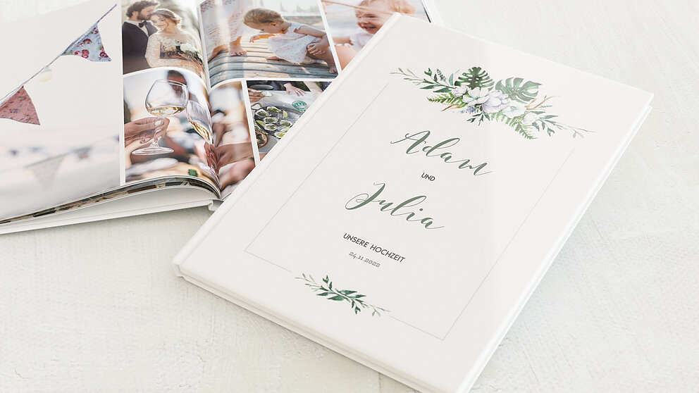 Fotobuch Hochzeit Blütentraum Detail