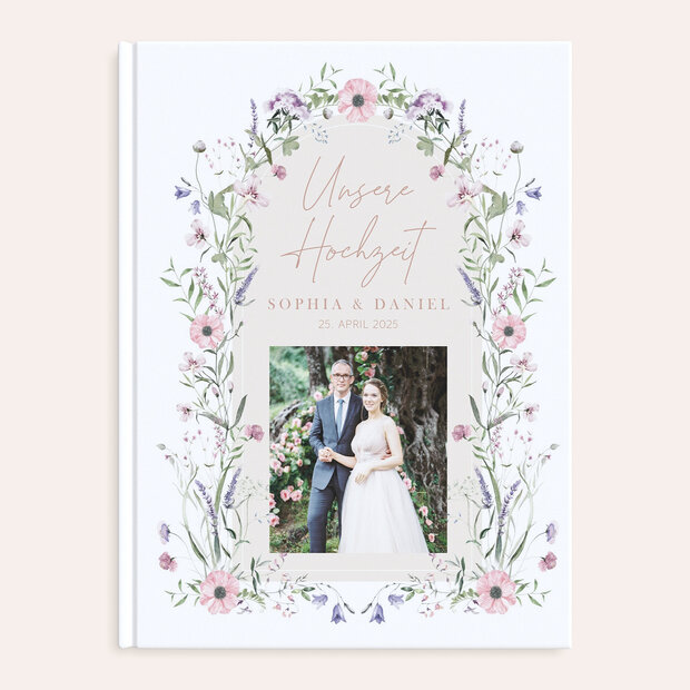 Fotobuch Hochzeit - Verheißungsvoller Blütenbogen