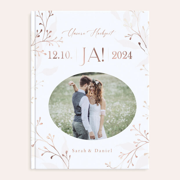 Fotobuch Hochzeit - Filigrane Blätterkunst
