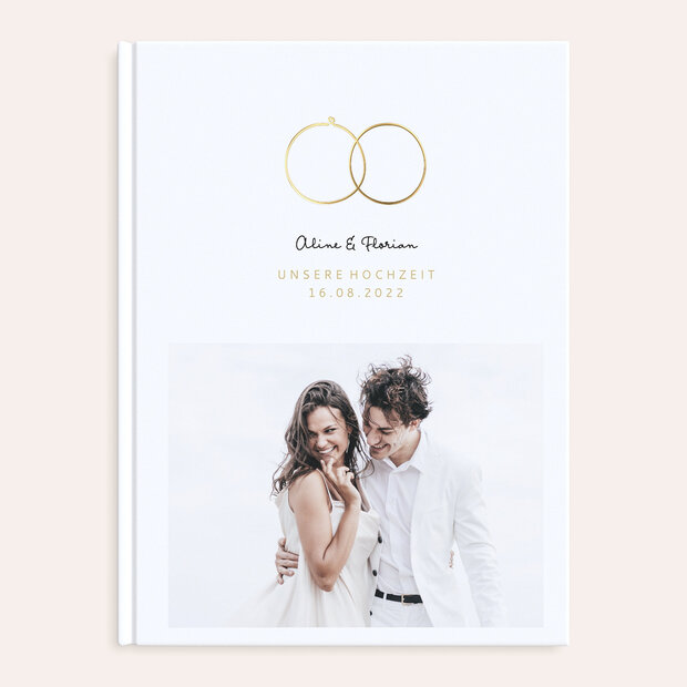 Fotobuch Hochzeit - Zarte Ringe