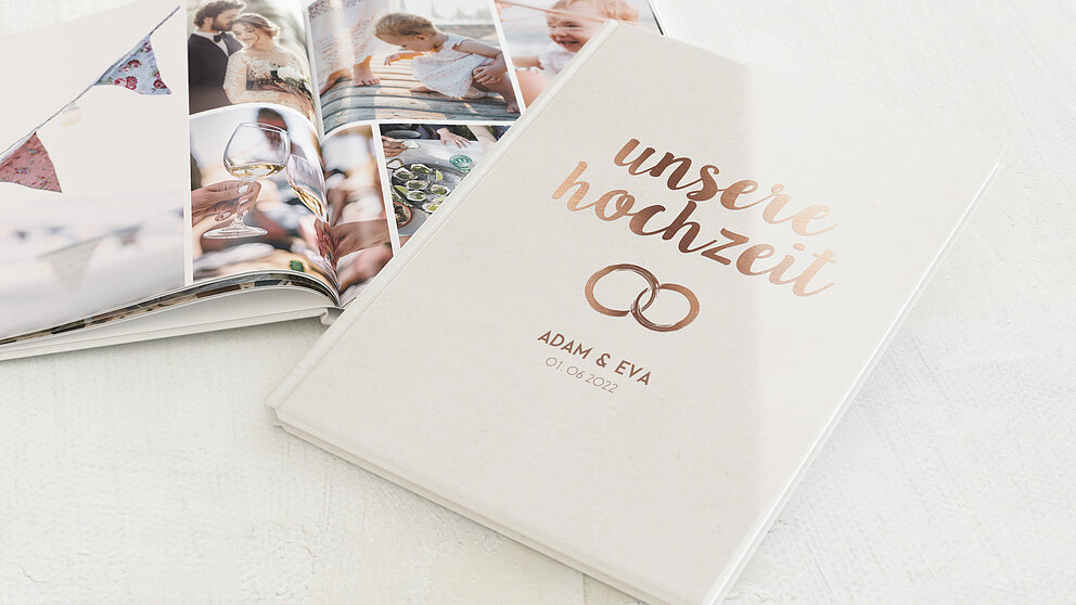 Fotobuch Hochzeit Edles Ja Detail