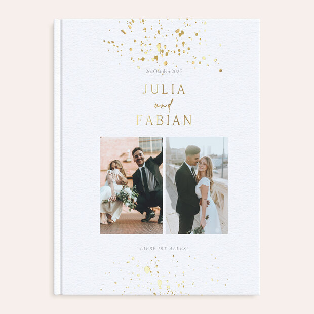 Fotobuch Hochzeit - Flitterregen