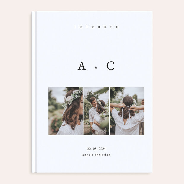 Fotobuch Hochzeit - Unsere Initialen