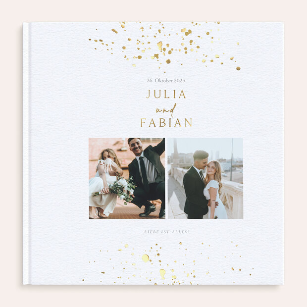 Fotobuch Hochzeit - Flitterregen