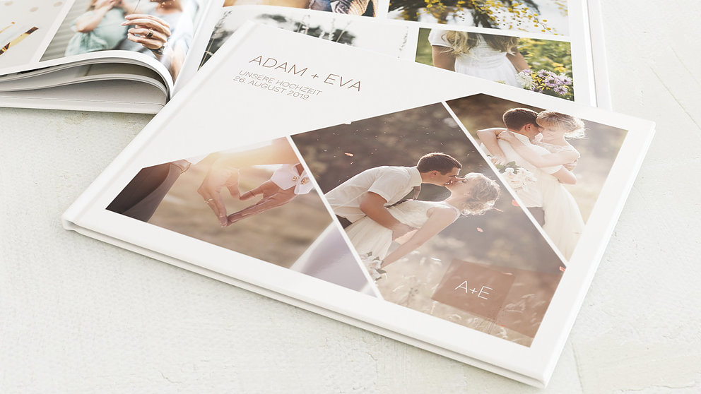 Fotobuch Hochzeit Himmelwarts Detail