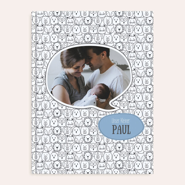 Fotobuch Baby - Tiergesichter