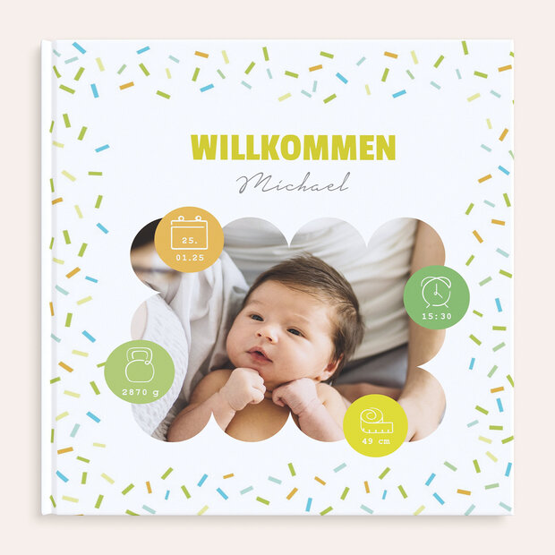 Fotobuch Baby - Konfettireigen