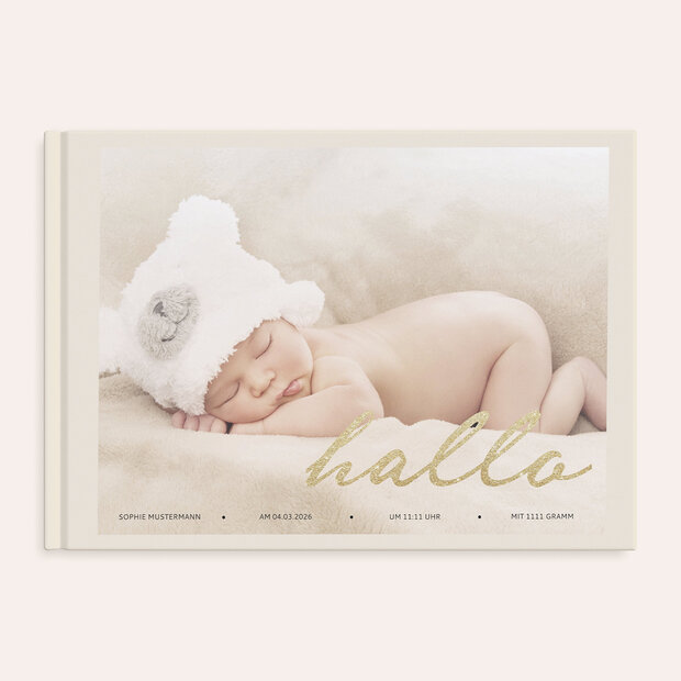 Fotobuch Baby - Hallo Baby