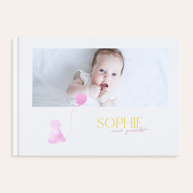 Fotobuch Taufe - Aquarell-Ballon