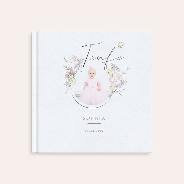 Fotobuch Taufe - Zarter Blütenduft