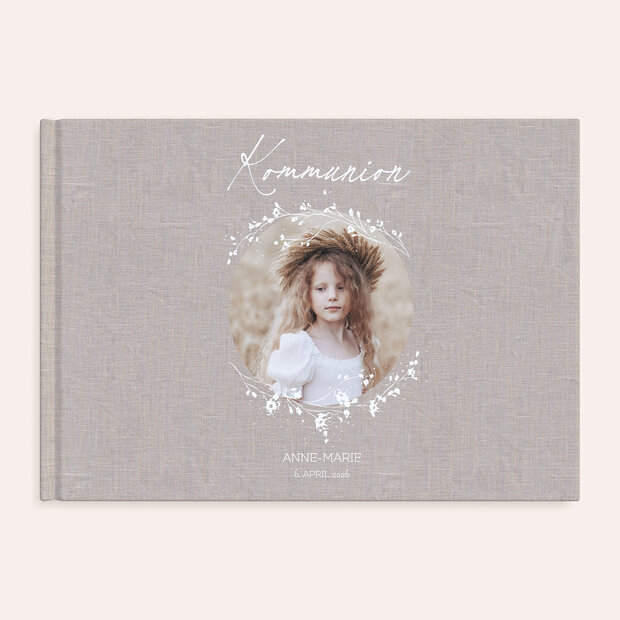 Fotobuch Kommunion - Elegante Blütenranken