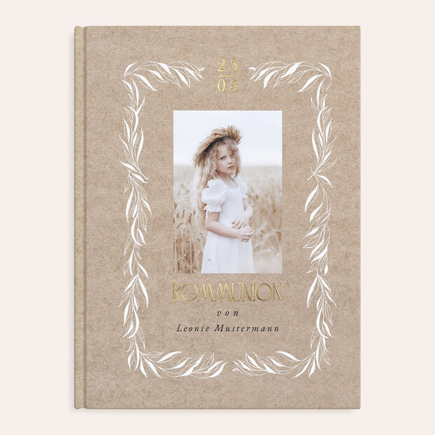 Fotobuch Kommunion - Blätterkunstwerk