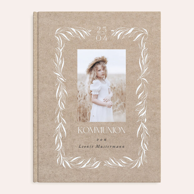 Fotobuch Kommunion - Blätterkunstwerk