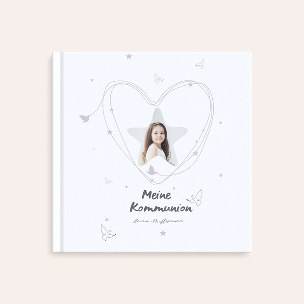 Fotobuch Kommunion - Herz & Sterne