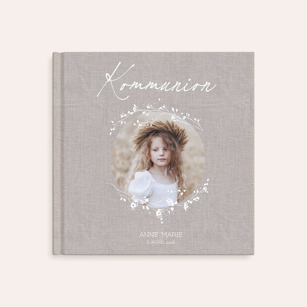 Fotobuch Kommunion - Elegante Blütenranken