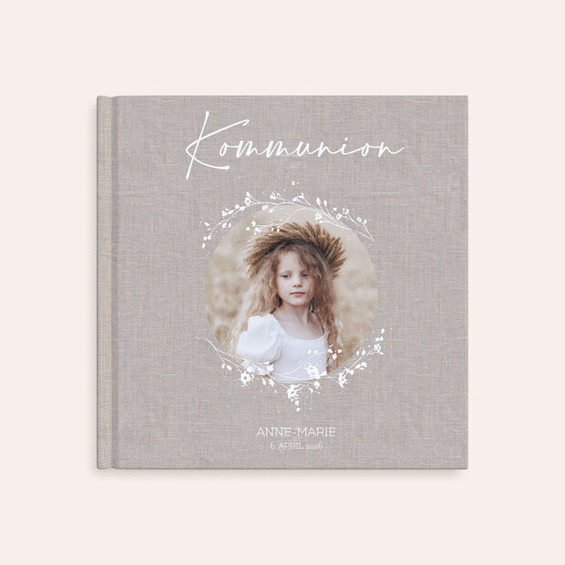 Fotobuch Kommunion - Elegante Blütenranken