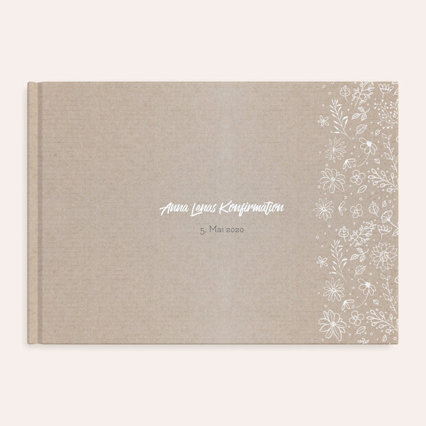 Fotobuch Konfirmation - Blumenstil
