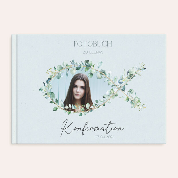 Fotobuch Konfirmation - Konfirmationskarte Fisch