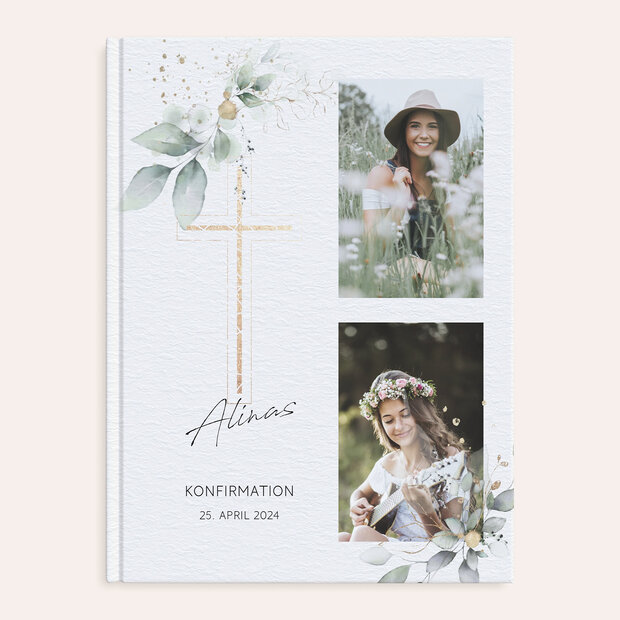 Fotobuch Konfirmation - Umranktes Kreuz