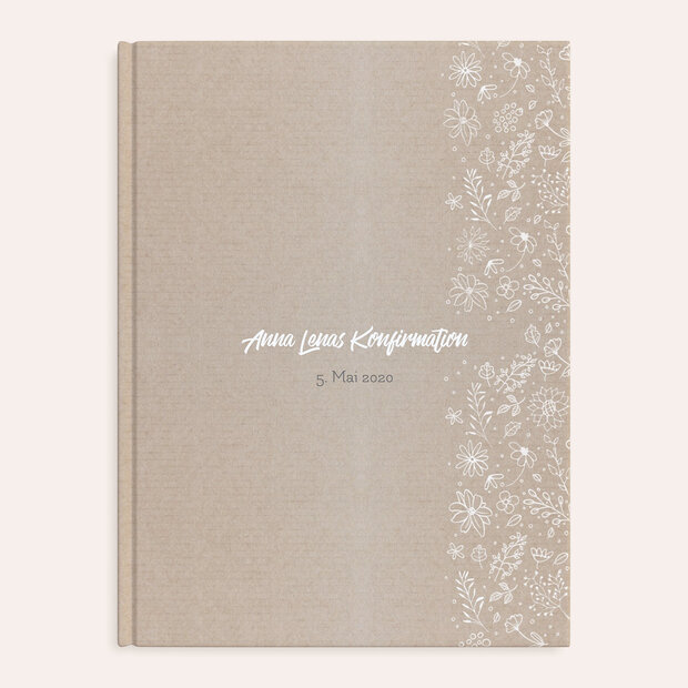 Fotobuch Konfirmation - Blumenstil