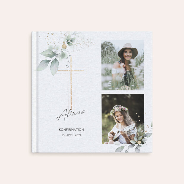 Fotobuch Konfirmation - Umranktes Kreuz