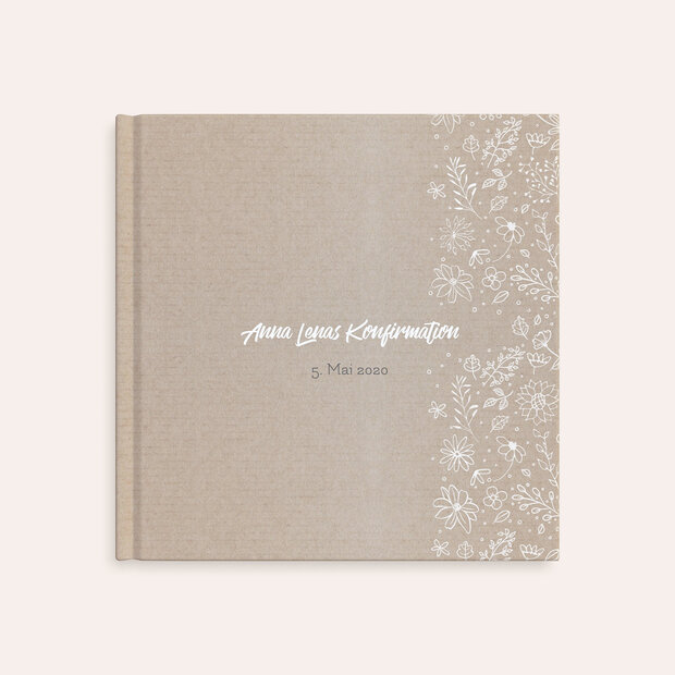 Fotobuch Konfirmation - Blumenstil