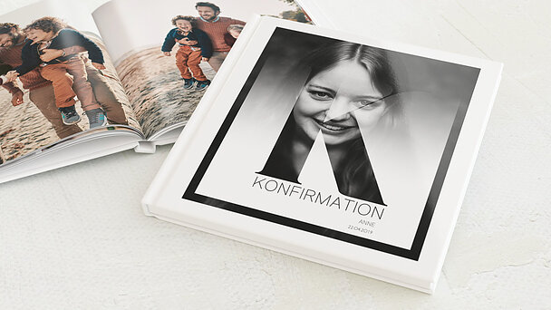Fotobuch Konfirmation Konfirmationswimpel Detail