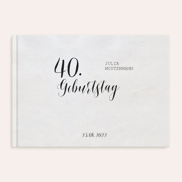 Fotobuch Geburtstag - Luftsprung Geburtstag 40