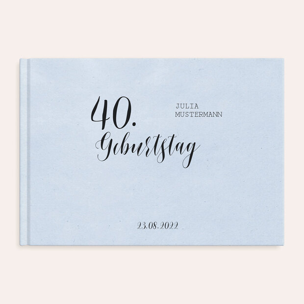 Fotobuch Geburtstag - Luftsprung Geburtstag 40
